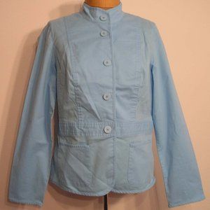 NEW Talbots Petites Womens Blue Stretch  Jacket